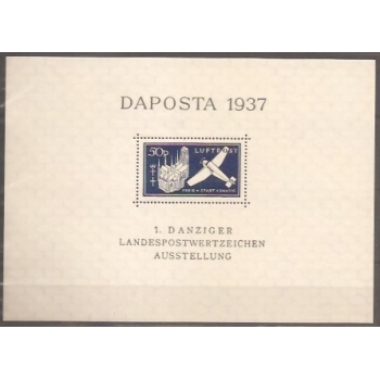 Blok 2  Wystawa Filatelistyczna DAPOSTA 1937